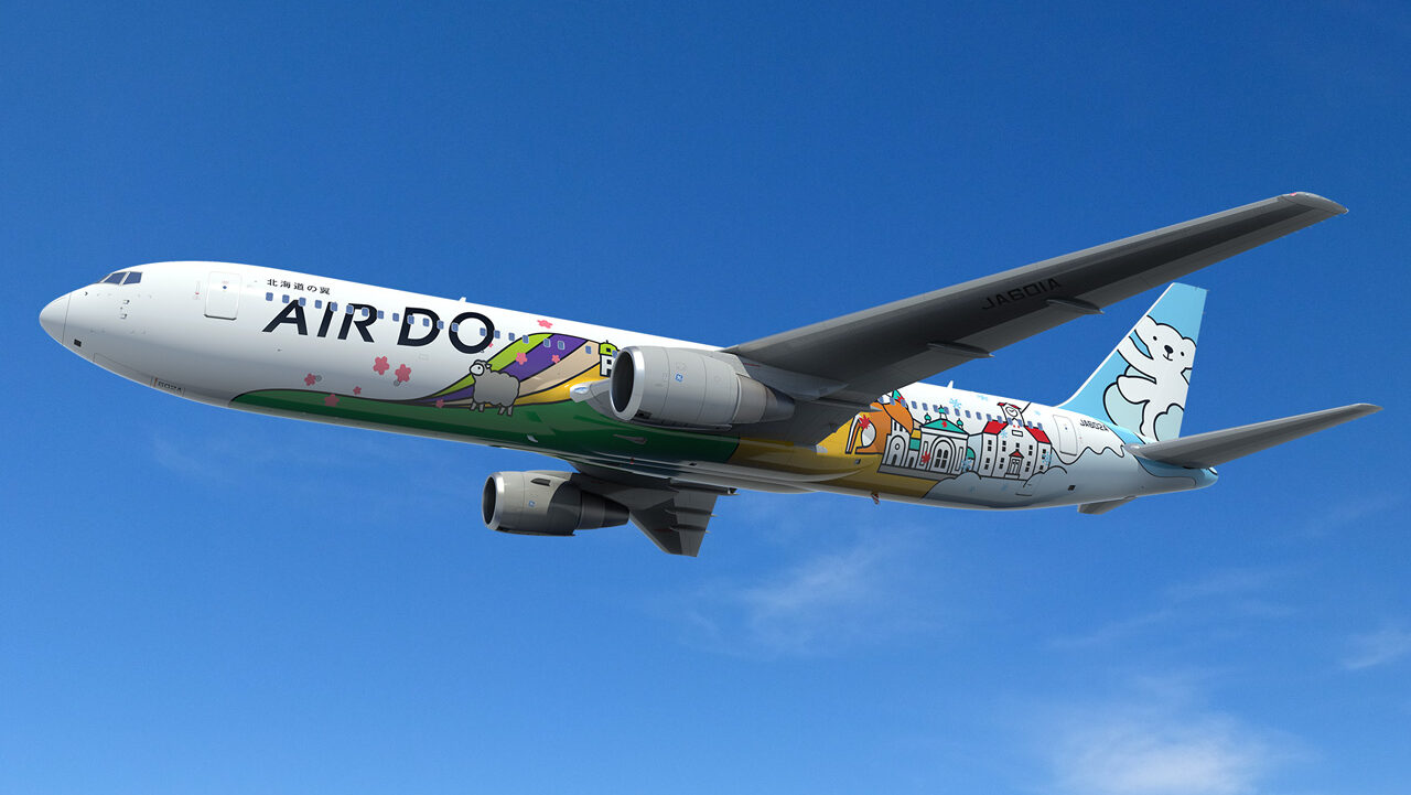 AIRDO B767 新ペイント 機体3DCG